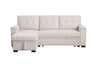 Lucca II - 84.5"W Reversible Sleeper Sectional Sofa with Storage Chaise