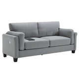 Modern 3 Piece Living Room Set - Gray