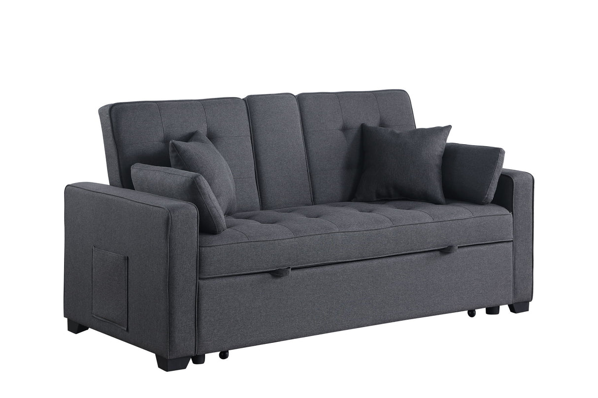 Cody II - Dark Gray  Sleeper Loveseat