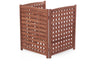 Air Conditioner Fence Screen Outside, Cedar Privacy Fence 3 Panels To Hide Ac & Trash Enclosure