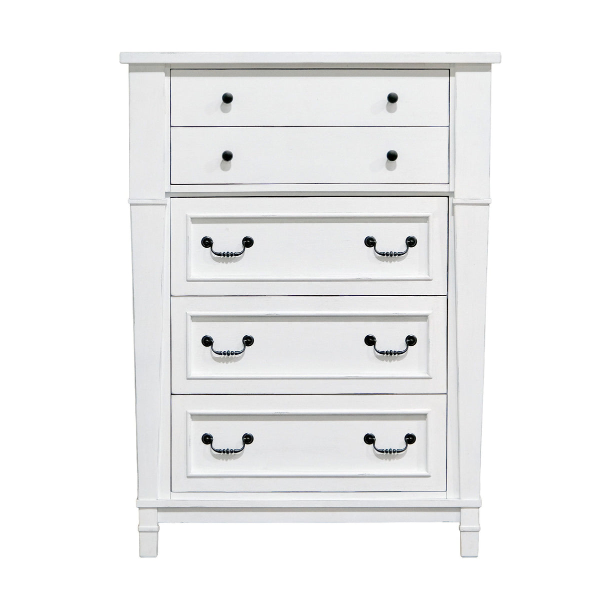 Coastal 5 Drawer Chest - White