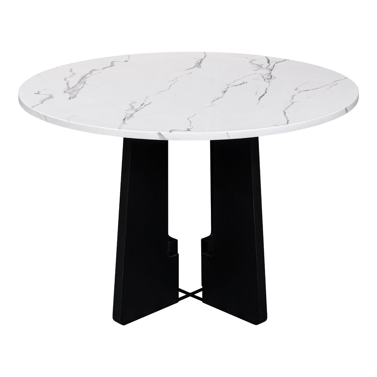 5-Piece Faux Marble Round Dining Table set