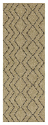 Earth - Indoor / Outdoor Polypropylene Area Rug - Jute / Black