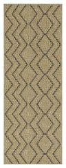 Earth - Indoor / Outdoor Polypropylene Area Rug - Jute / Black