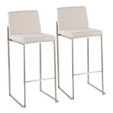 Fuji - Contemporary And Modern Elegance High Back Barstool