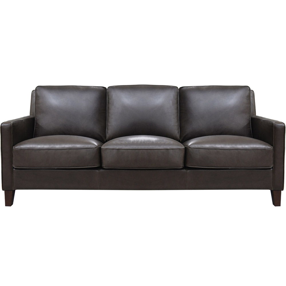 Ashby - Waxy Pull Up Leather Sofa - Dark Granite