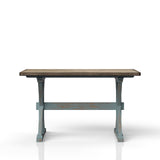 X Based Counter Height Casual Dining Table - Aqua Blue