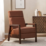 Faux Leather Upholstered Pushback Recliner