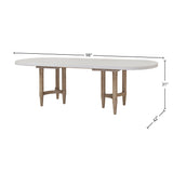 Triad - Double Pedestal Dining Table With Leaf - Sand