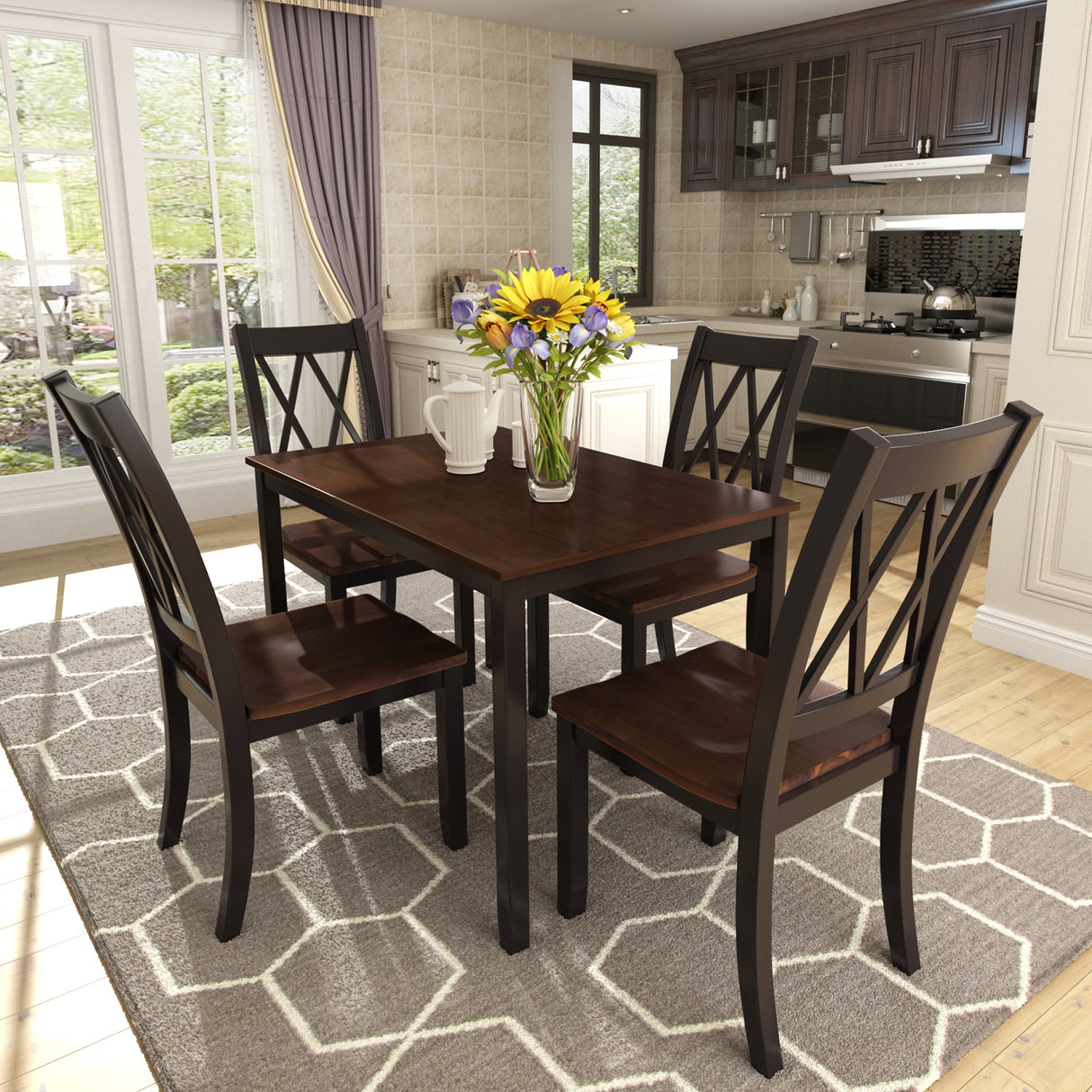 5-Piece Dining Set - Cherry