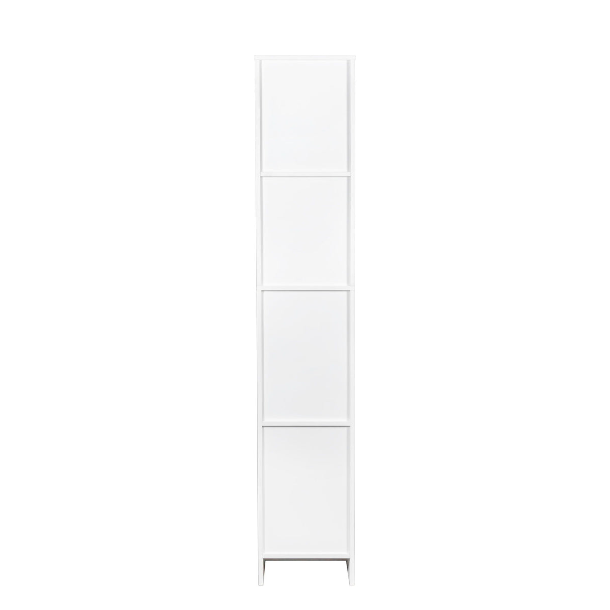 Freestanding Cabinet With FIxed Shelves And Two Doors - White