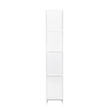 Freestanding Cabinet With FIxed Shelves And Two Doors - White