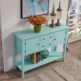 Accent Cabinet With Doors - Aqua Green