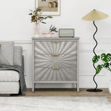 3 Drawer Accent Cabinet - Light Gray