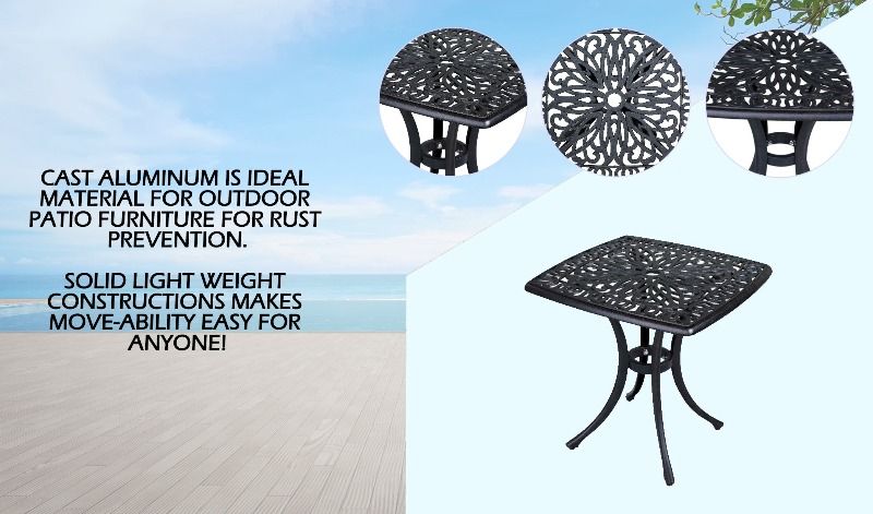 End Table - Gunmetal