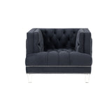 Ansario - Velvet Chair - Blue