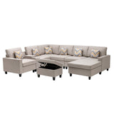 Nolan - 8 Piece Sectional Sofa With Interchangeable Legs