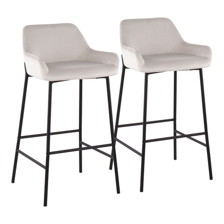 Daniella - Industrial Fixed Height Bar Stool (Set of 2)