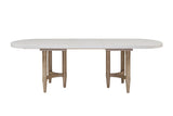 Triad - Double Pedestal Dining Table With Leaf - Sand