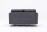 Yuina - Linen Loveseat - Gray