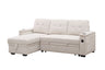 Ashlyn II - 84"W Woven Fabric Reversible Sleeper Sectional Sofa with Storage Chaise