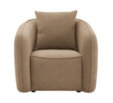 Keith - Chenille Chair With 1 Matching Color Toss Pillows