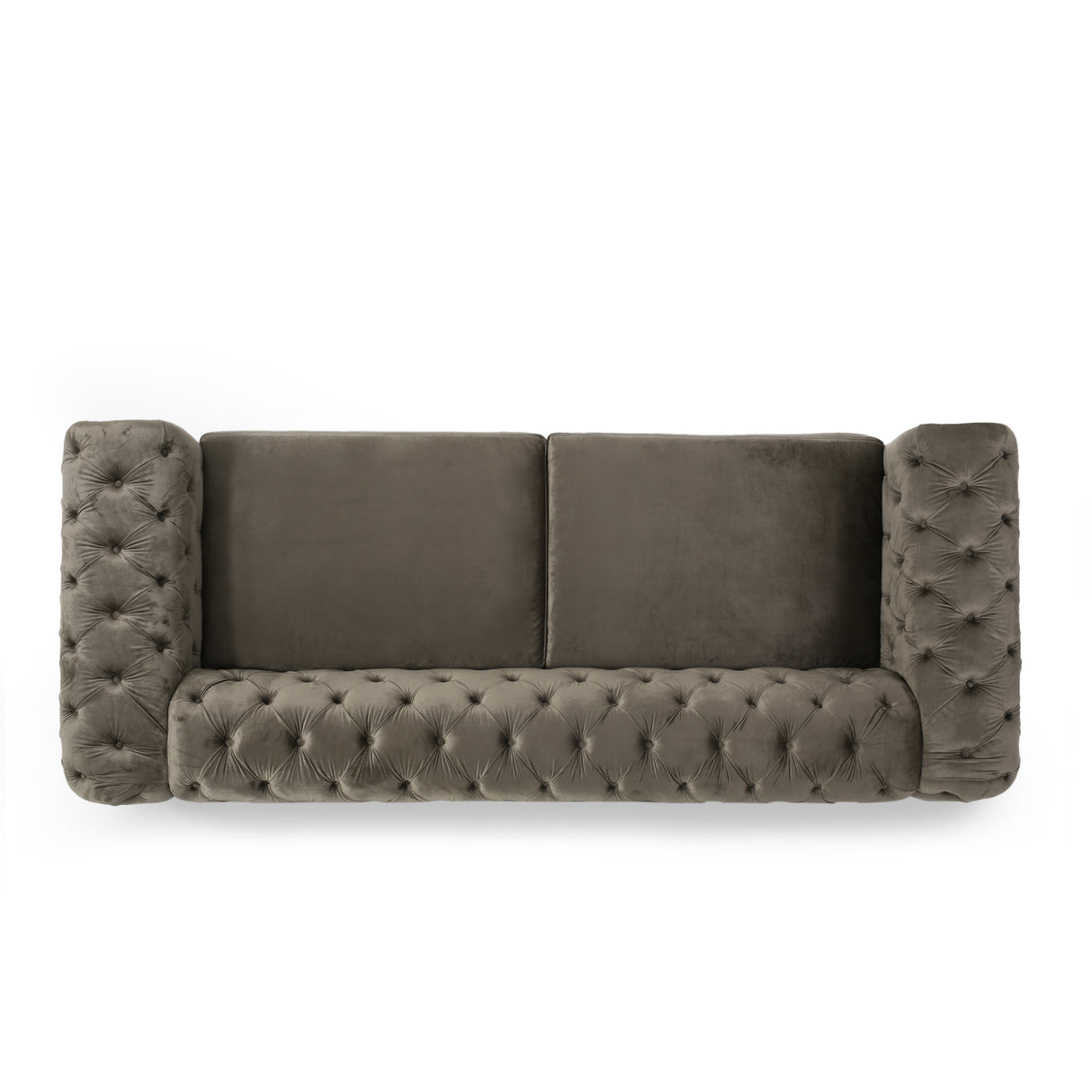 Mirod Sofa with Tufted Back and Arm - Gray