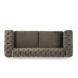 Mirod Sofa with Tufted Back and Arm - Gray