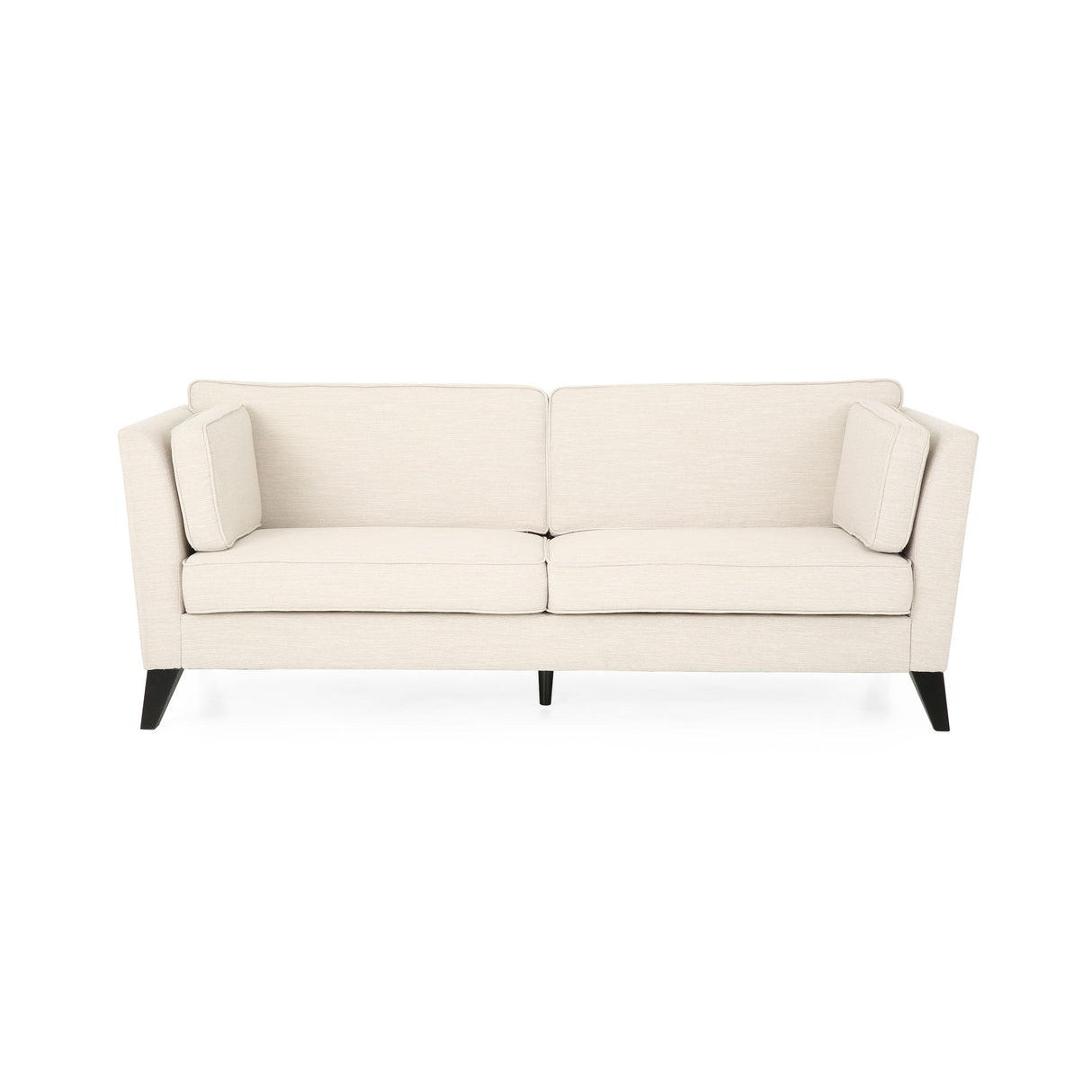 Fabric Sofa, With Birch Legs, - Beige