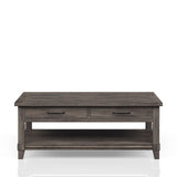 Lift Top Cocktail Table With Casters - Gray