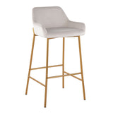 Daniella - Contemporary / Glam Fixed Height Bar Stool (Set of 2)