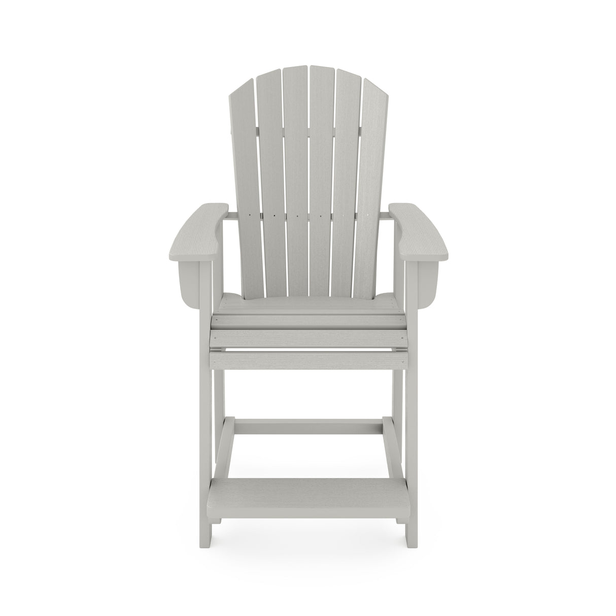 Adirondack Style Counter Chair Stylish HDPE Poly Lumber For Dining, Patio, And Garden Comfort