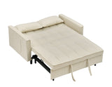 54.30-inch Love Seat with Pull Out Bed - beige