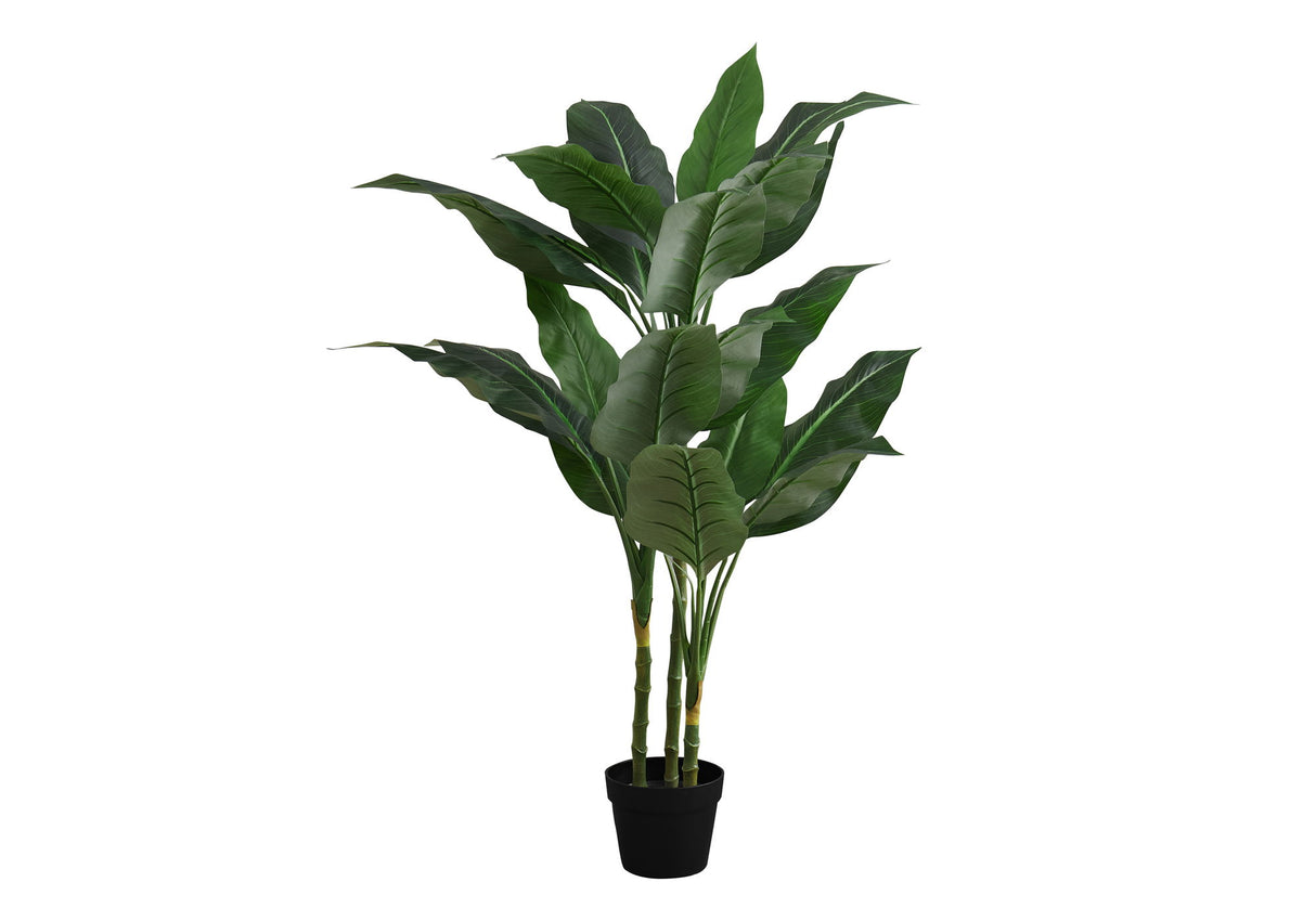 42" Tall, Artificial Plant, Evergreen Tree, Indoor, Faux, Fake, Floor, Greenery, Potted, Decorative - Green / Black