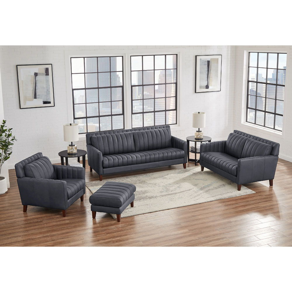 Ennis - Leather Loveseat