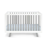 Livia - 3-in-1 Convertible Island Crib - White Frame