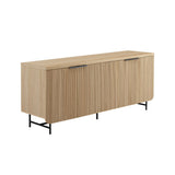 Modern Fluted Door Minimalist Storage Sideboard