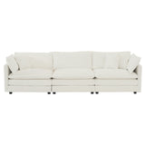 Chenille 2 Piece Living Room Set - White