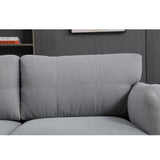 Modern 3 Piece Living Room Set - Gray