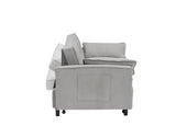 54.30-inch Love Seat with pull out bed - light grey