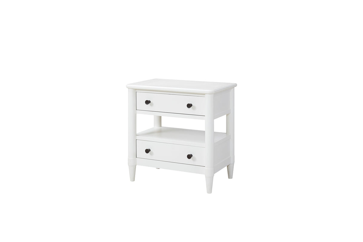 Open Nightstand With 2 Drawers