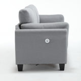 Modern 3 Piece Living Room Set - Gray