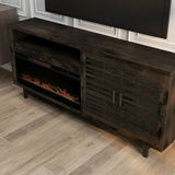 Avondale - Electric Fireplace TV Console, For TVs Up To 95" - Charcoal Brown