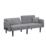 Folding Sofa Bed With Stereo - Gray Fabric