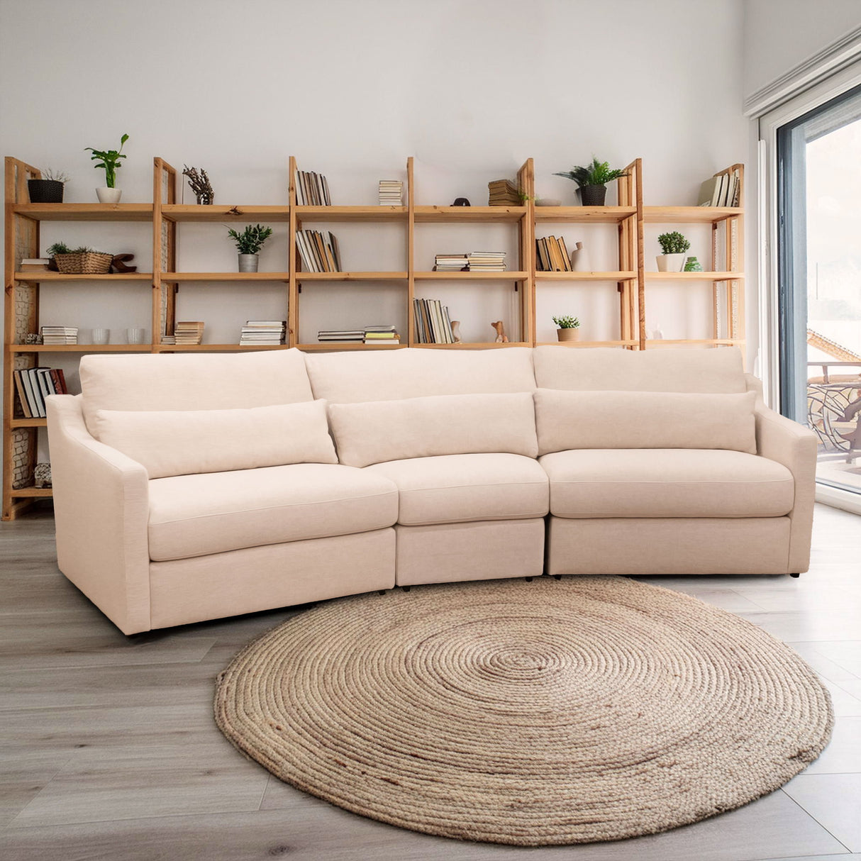 Hampshire Unbleached - Linen Modular Sectional