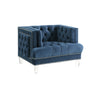 Ansario - Velvet Chair - Blue