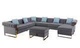 Maddie - Velvet Sectional Sofa