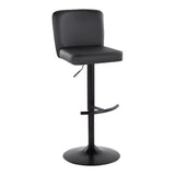 Henry - Contemporary Adjustable Barstool & Swivel With Rounded T Footrest (Set of 2)