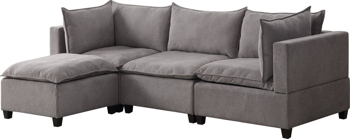 Madison - Fabric Reversible Sectional Sofa Ottoman