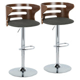 Cosi - Mid Century Modern Adjustable Barstool (Set of 2)